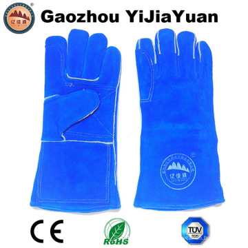 Verstärkung Hitzebeständige Leder Handschweißhandschuhe mit Ce En12477
